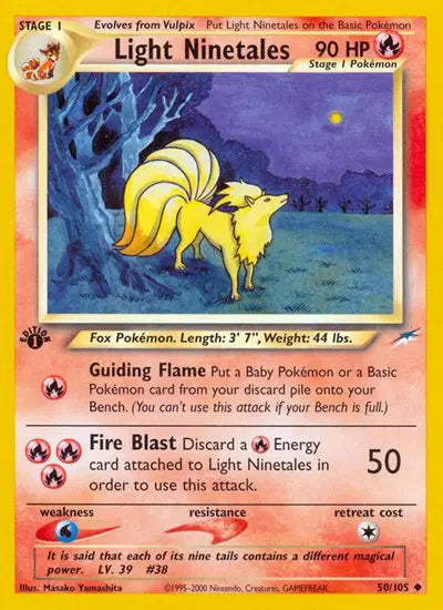 Light Ninetales - 50/105 - 1st Edition - Neo Destiny