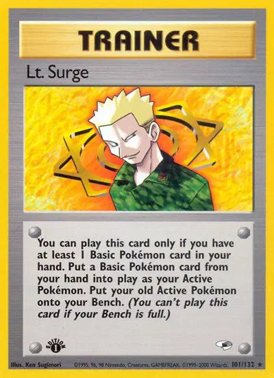 Lt. Surge - 101/132 - 1st Edition - Gym Heroes
