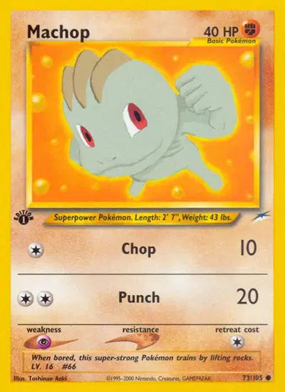 Machop - 73/105 - 1st Edition - Neo Destiny