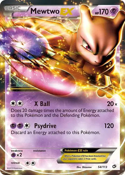 Mewtwo EX - 54/113 - Legendary Treasures