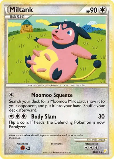 Miltank - 47/123 - HeartGold SoulSilver