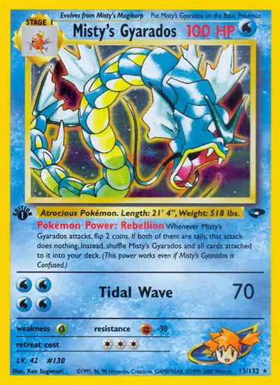 Misty's Gyarados - 13/132 - 1st Edition - Gym Challenge