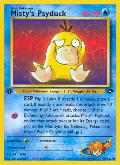 Misty's Psyduck - 90/132 - 1st Edition - Gym Challenge