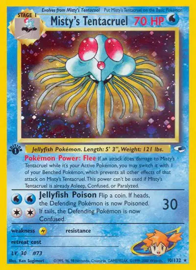 Misty's Tentacruel - 10/132 - 1st Edition - Gym Heroes