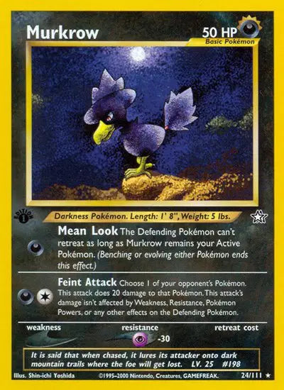 Murkrow - 24/111 - 1st Edition - Neo Genesis