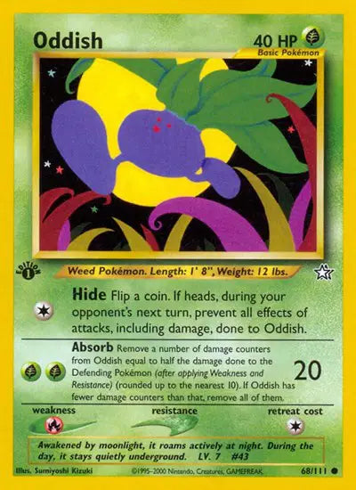 Oddish - 68/111 - 1st Edition - Neo Genesis