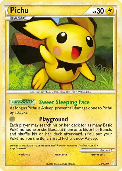 Pichu - 28/123 - HeartGold SoulSilver