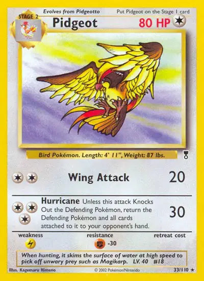 Pidgeot - 33/110 - Legendary Collection