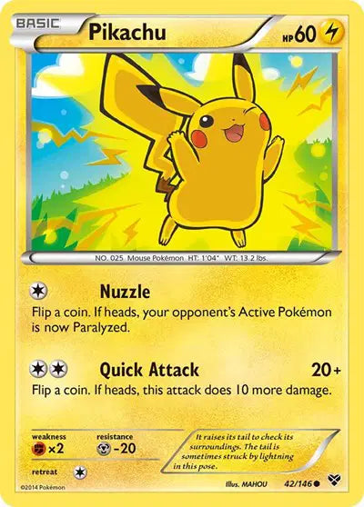 Pikachu - 42/146 - XY Base Set