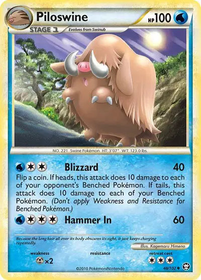 Piloswine - 48/102 - Triumphant