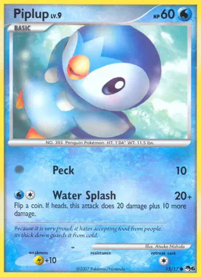 Piplup - 15/17 - Pop Series 6