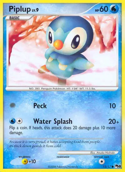 Piplup - 15/17 - Pop Series 8