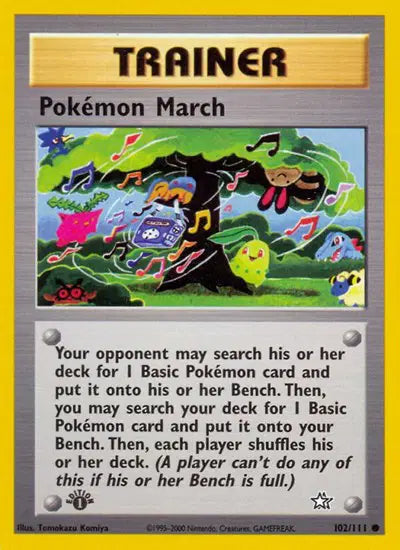 Pokemon March - 102/111 - 1st Edition - Neo Genesis