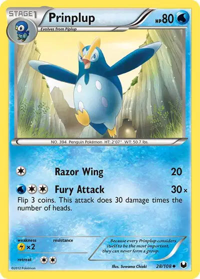 Prinplup - 28/108 - Dark Explorers