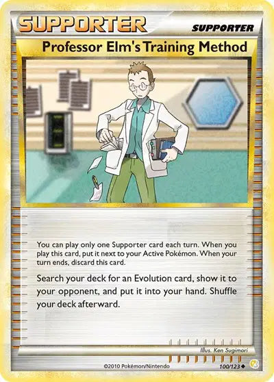 Professor Elm's Training Method - 100/123 - HeartGold SoulSilver