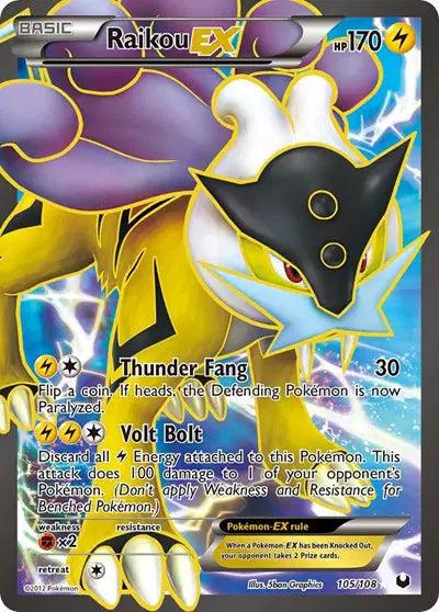 Raikou EX - 105/108 - Dark Explorers
