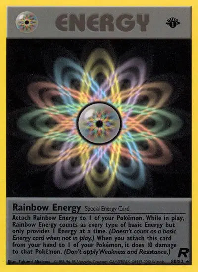 Rainbow Energy - 80/82 - 1st Edition - Team Rocket
