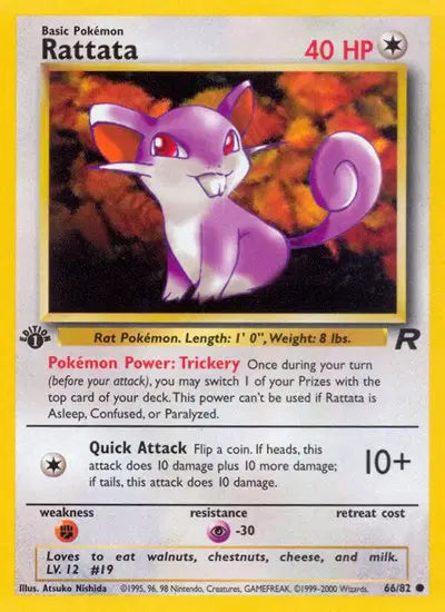 Rattata - 66/82 - 1st Edition - Team Rocket