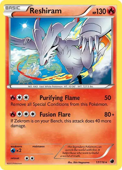 Reshiram - 17/116 - Plasma Freeze