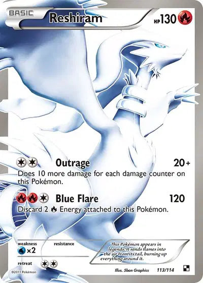 Reshiram - 113/114 - Black & White