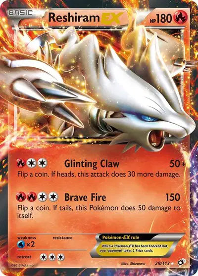 Reshiram EX - 29/113 - Legendary Treasures