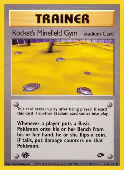 Rocket's Minefield Gym - 119/132 - 1st Edition - Gym Challenge