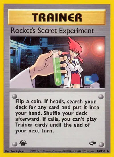 Rocket's Secret Experiment - 120/132 - 1st Edition - Gym Challenge