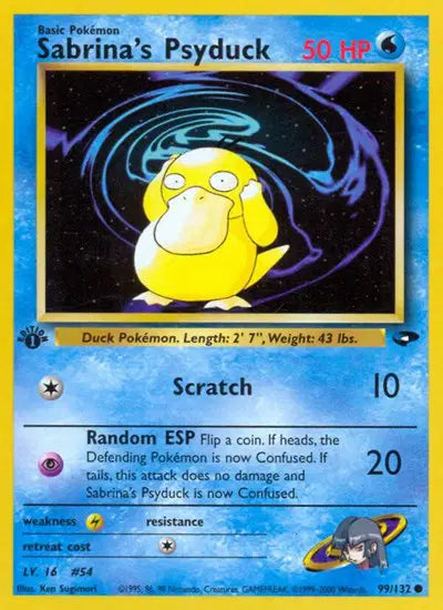 Sabrina's Psyduck - 99/132 - 1st Edition - Gym Challenge