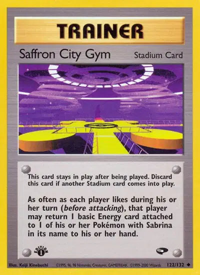 Saffron City Gym - 122/132 - 1st Edition - Gym Challenge