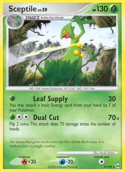 Sceptile - 31/99 - Platinum Arceus
