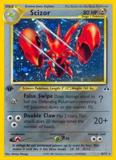 Scizor - 10/75 - 1st Edition - Neo Discovery