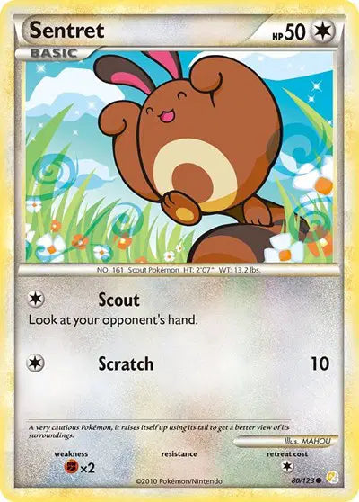 Sentret - 80/123 - HeartGold SoulSilver