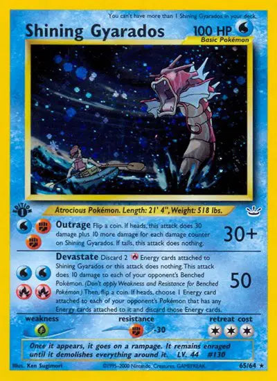 Shining Gyarados - 65/64 - 1st Edition - Neo Revelation