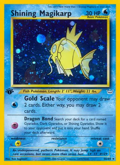 Shining Magikarp - 66/64 - 1st Edition - Neo Revelation