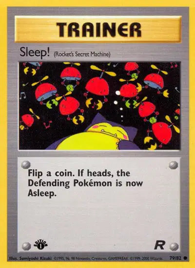 Sleep! - 79/82 - 1st Edition - Team Rocket
