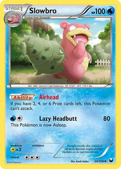Slowbro - 24/108 - Reverse Holo - Dark Explorers