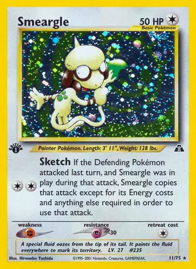 Smeargle - 11/75 - 1st Edition - Neo Discovery