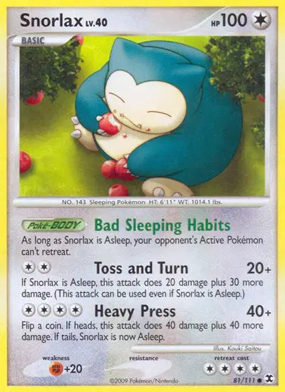 Snorlax - 81/111 - Rising Rivals