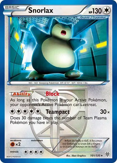 Snorlax - 101/135 - Plasma Storm