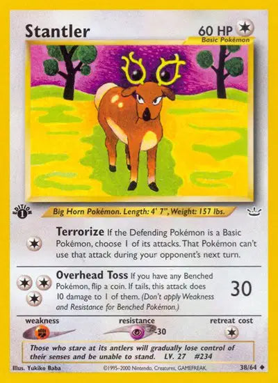 Stantler - 38/64 - 1st Edition - Neo Revelation