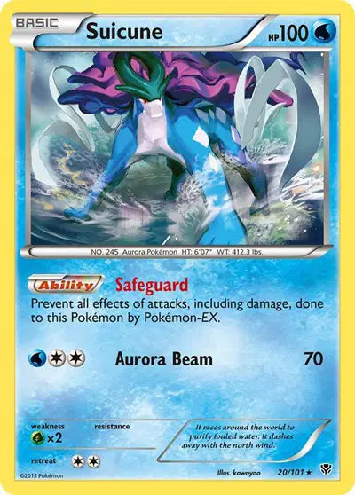 Suicune - 20/101 - Plasma Blast