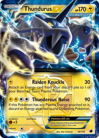 Thundurus EX - 38/116 - Plasma Freeze