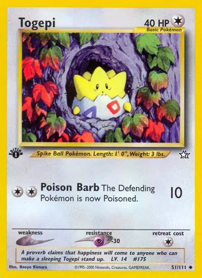 Togepi - 51/111 - 1st Edition - Neo Genesis