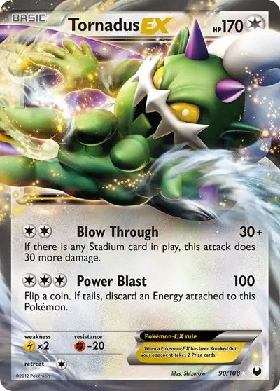 Tornadus EX - 90/108 - Dark Explorers