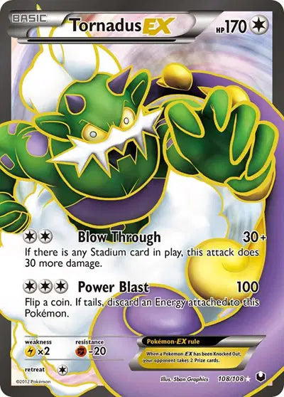 Tornadus EX - 108/108 - Dark Explorers