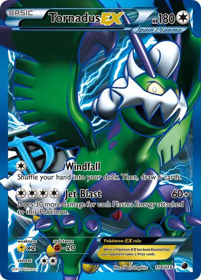 Tornadus EX - 114/116 - Plasma Freeze