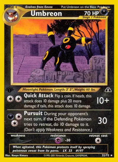 Umbreon - 32/75 - 1st Edition - Neo Discovery