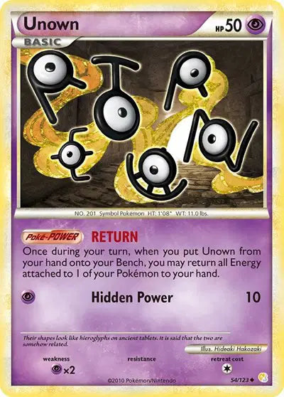 Unown - 54/123 - HeartGold SoulSilver