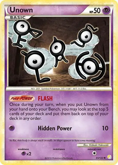 Unown - 55/123 - HeartGold SoulSilver