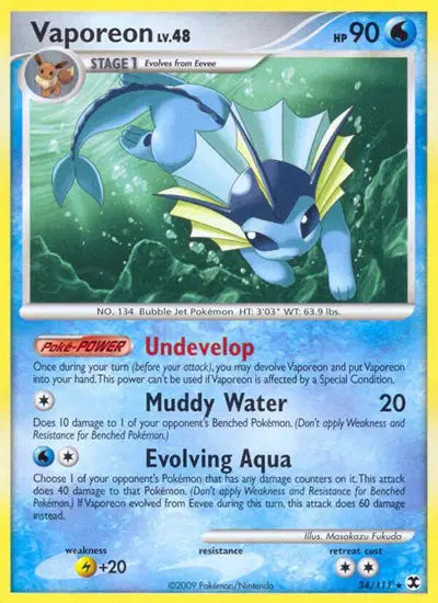 Vaporeon - 34/111 - Rising Rivals